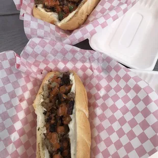 Beef Faheta Sandwich and Chicken Faheta Sandwich for date day