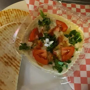 Hommus and Pita bread