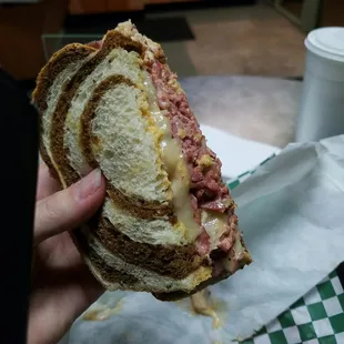 Try the Reuben!! Its AMAZING!!