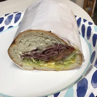 Hot Pastrami Sandwich w/ Swiss