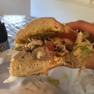 Fresh baked turkey sandwich