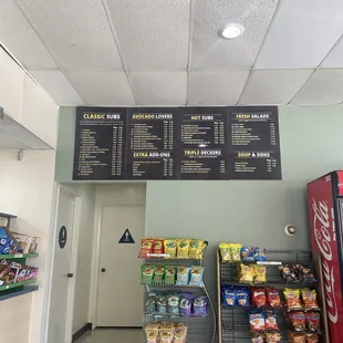 Most recent pic of their amazing menu