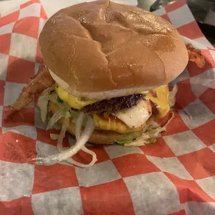 Double cheeseburger