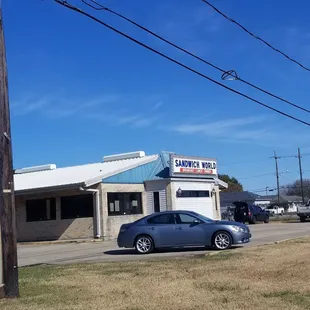 Small old building. Of sand which world
