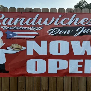 a sign for a restaurant