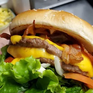 Double bacon cheeseburger