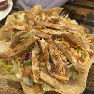Tostada salad