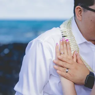 Our 2nd location photo shoot on their lava rocks, our rings!