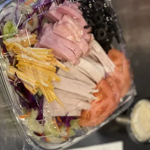 Like Salads? Try our CHEF Salad with your choice of dressing!~