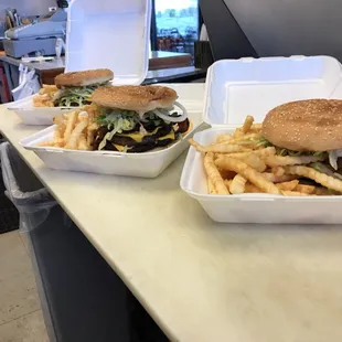Our Burgers are very hot..! The BEST on this side of the town!~