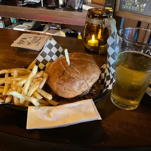 Fries ($2), Best Western ($12.99), &amp; Beer ($6)