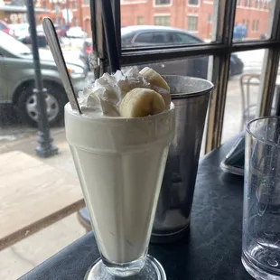 Peanut butter and banana shake