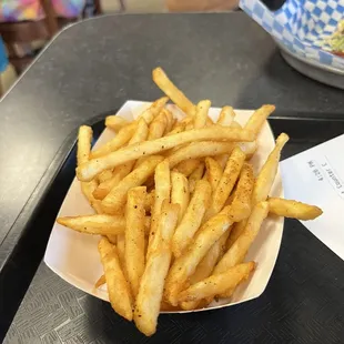 Batter Fries with yummy seasoning!