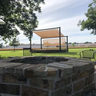 Stage behind Sandy Ridge for live concerts