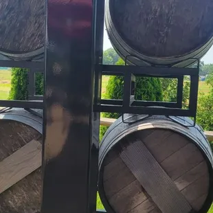 I'm sitting on the patio enjoying very nice wine.