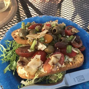 The Olive and Tomato Bruschetta