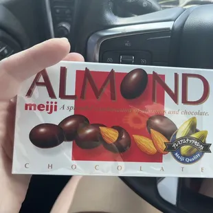 almonds and chocolate
