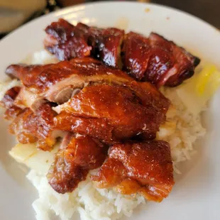 Roast duck and char siu