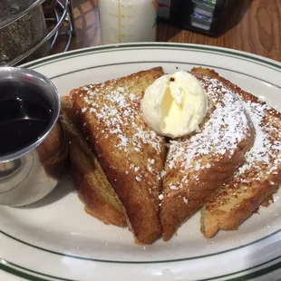 The French toast tags came with my eggs and bacon.