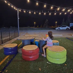 outside