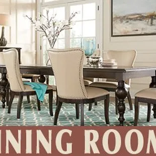 Eat, share and make memories as you gather the family in a comfortable Dining Room Set