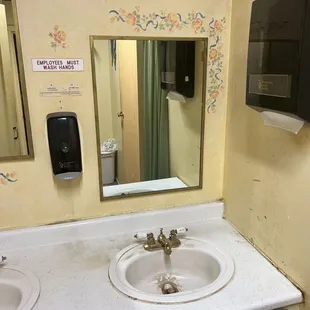 sink and mirror