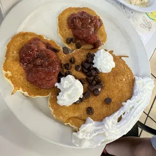 Kids Kid's Mickey Pancake with Chocolate Chips