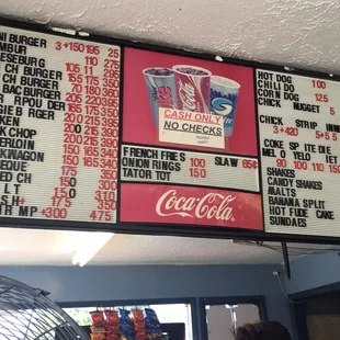 Current menu