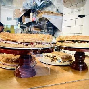 Beautiful display of muffuletta