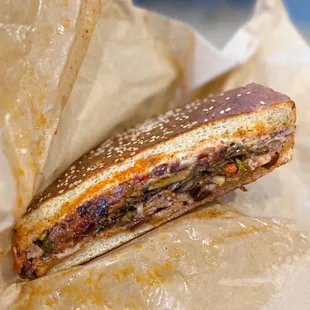 Roasted Mushroom Muffuletta