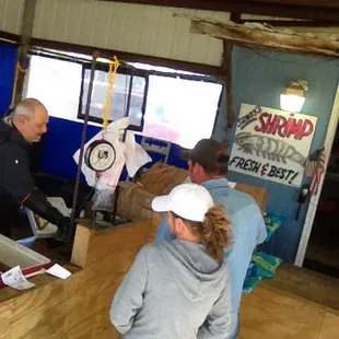 a man and a woman at the counter