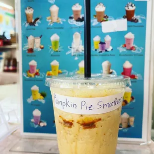 Now we had Pumpkin Pie Smoothie !
