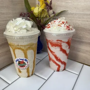 Horchata and strawberry