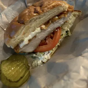 Half of Chicken Sandwich