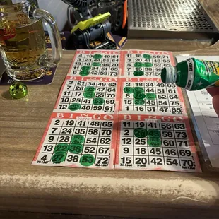 Bingo Game, $2 a card