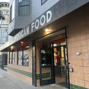 Front of the restaurant