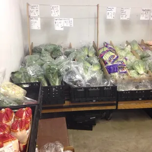 a variety of fruits and vegetables