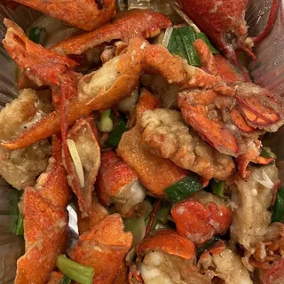 Fresh Lobster with Ginger and Scallion Sauce