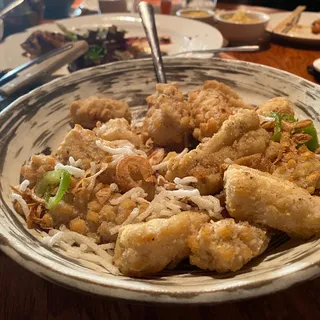 Crispy Salt Baked Squid in 5 Spice Dressing