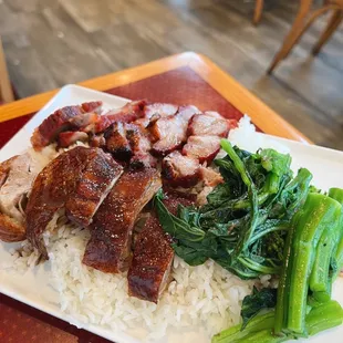 Roast Duck and Pork BBQ Combo
