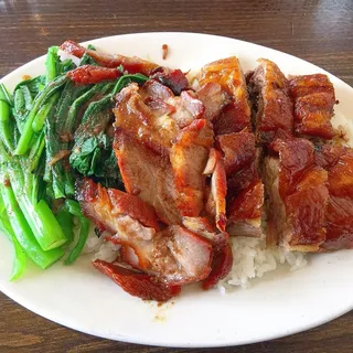 Roast Duck and BBQ Roast Pork Combo