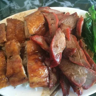 Roast Duck and Roast Pork over Rice