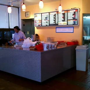 I come in to order, but there is a drive thru window!
