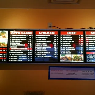 The menu! Daily specials underneath