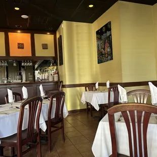 Inside restaurant
