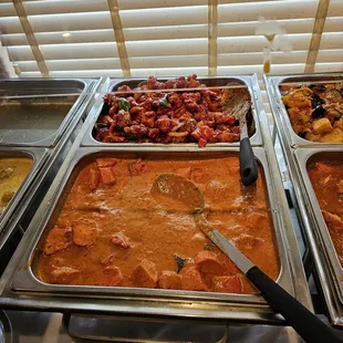 a variety of food items