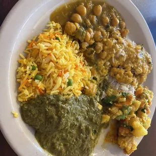 Lunch buffet - vegetarian dishes, they were good