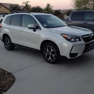 I had tons of questions. Leo and the manager were very nice. They even did the tint for free. Love my Forester XT!!! Go see Leo!