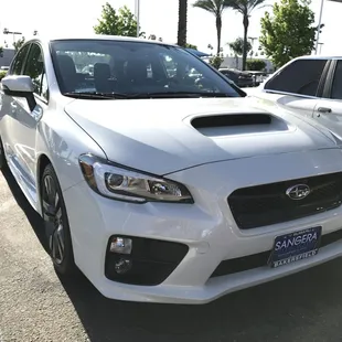 Taking delivery of the 2017 WRX front