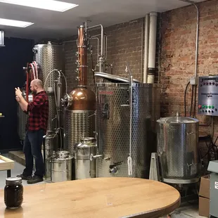 Distiller Nate discussing the magic.